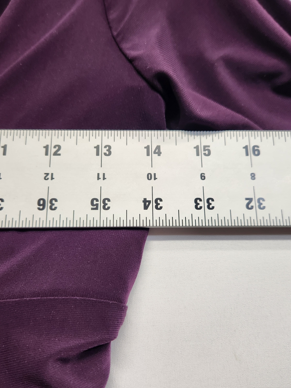 ⭐️Chaps Plum Purple Twist Front Midi Dress Small S V Neck Ruched Jersey Elegant - Picture 7 of 15